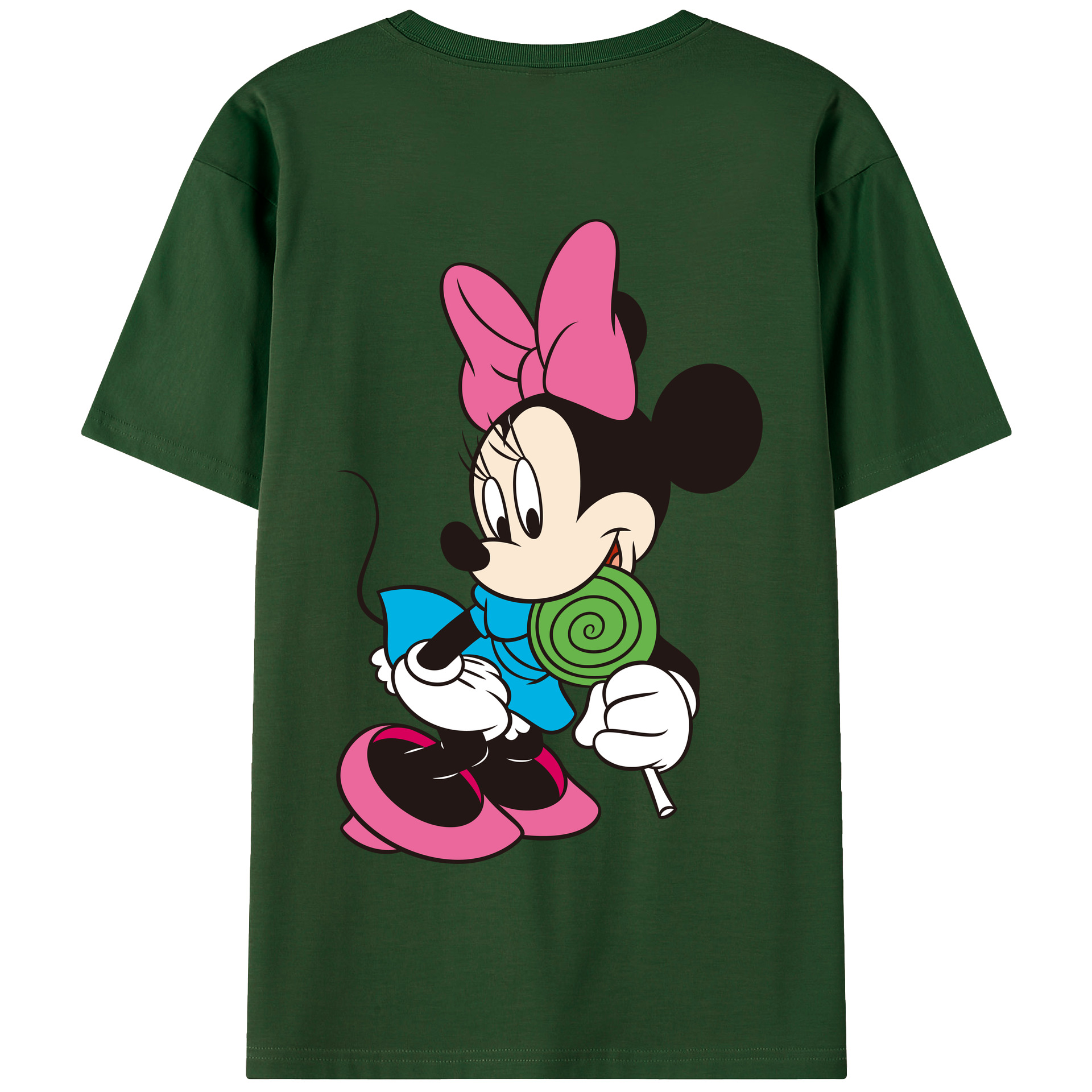 （画像用） ミッキーマウス Mickey Mouse 綿100％半袖Tシャツ（背面プリント）